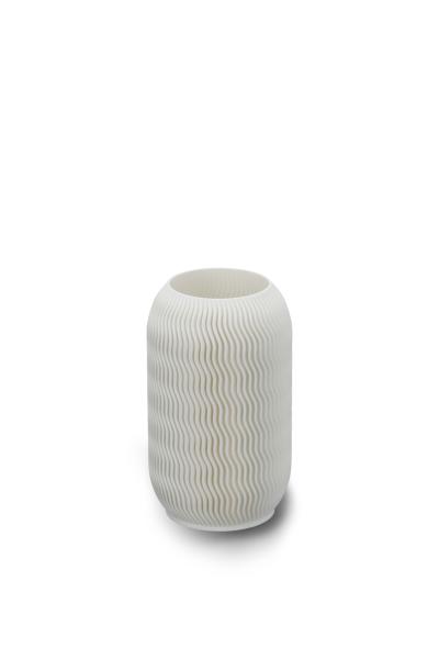 3D printing wave vase small 9cm, white, suitable for our 20cm wooden tulip bouquets